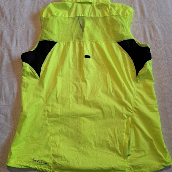 Pearl Izumi Elite Barrier womens size XL convertible jacket vest neon yellow EUC - Picture 13 of 13